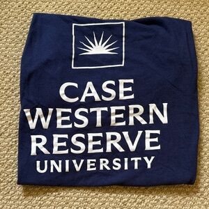 Case Western Reserve University T Shirt Navy Blue Size M